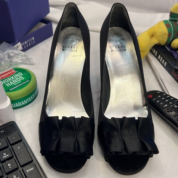 Stuart weitzman open toe heel with bows - Picture 5 of 5